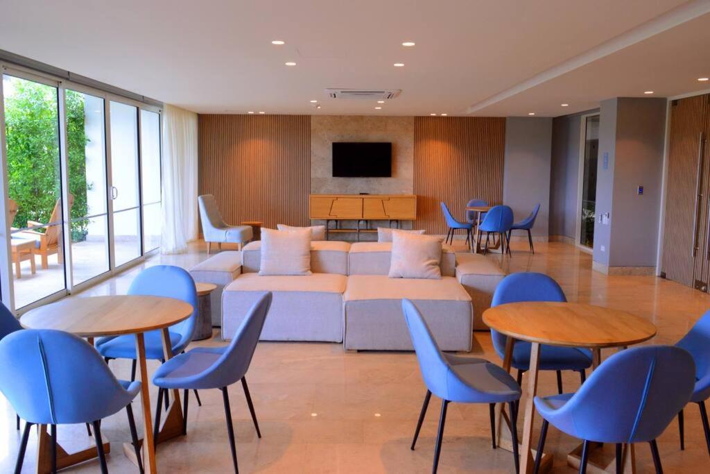 Apartamento Lujoso Penthouse - Vista Al Mar - Playa Privada Cartagena Exterior foto