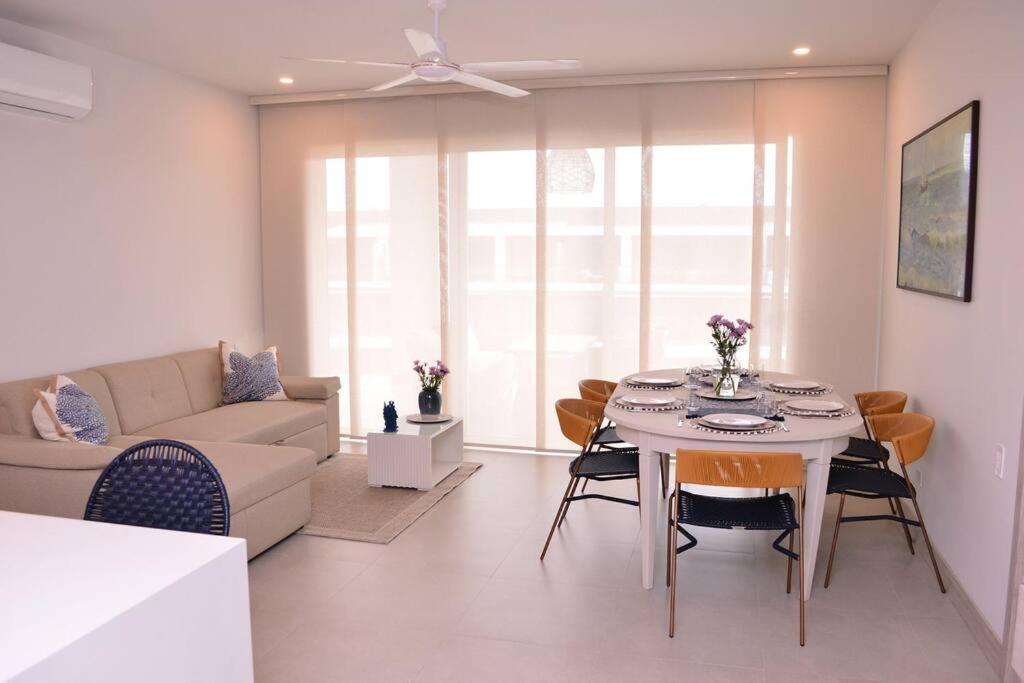 Apartamento Lujoso Penthouse - Vista Al Mar - Playa Privada Cartagena Exterior foto